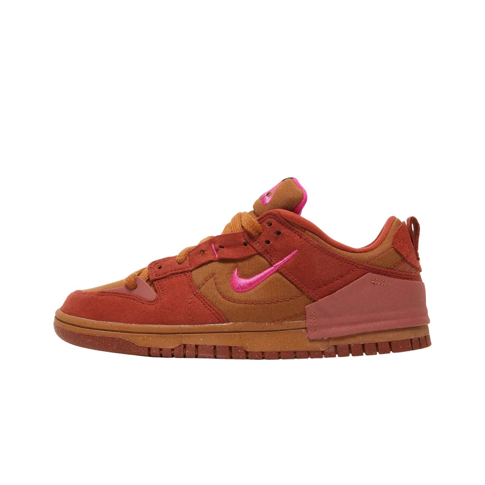 Nike Dunk Low Disrupt 2 Desert Bronze Pink Prime (Women's) Nike cushioned shoes for casual wear