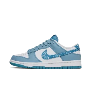 Nike Dunk Low Essential Paisley Pack Worn Blue (Women's) Nike sporty look with timeless feel
