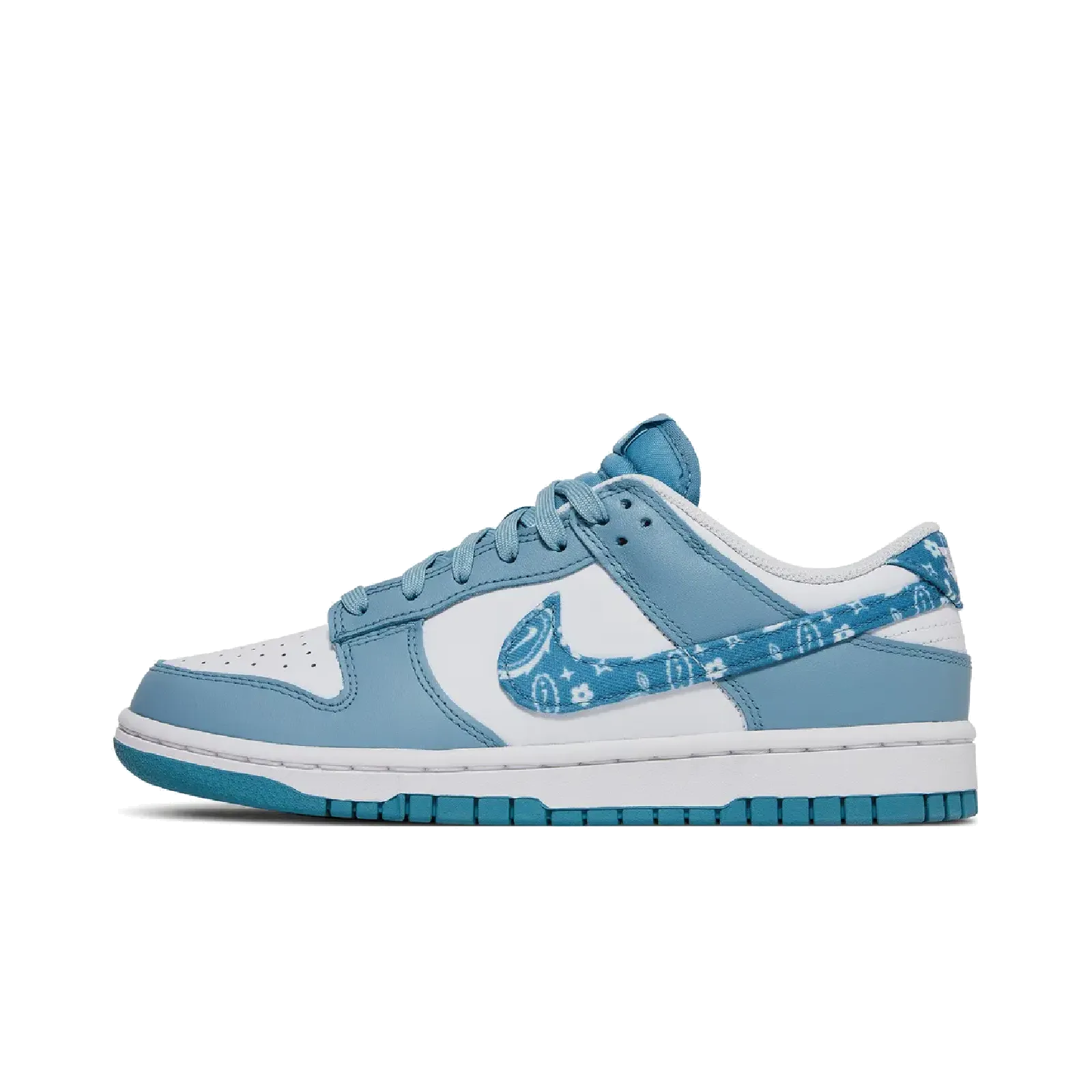 Nike Dunk Low Essential Paisley Pack Worn Blue (Women's) Nike sporty look with timeless feel