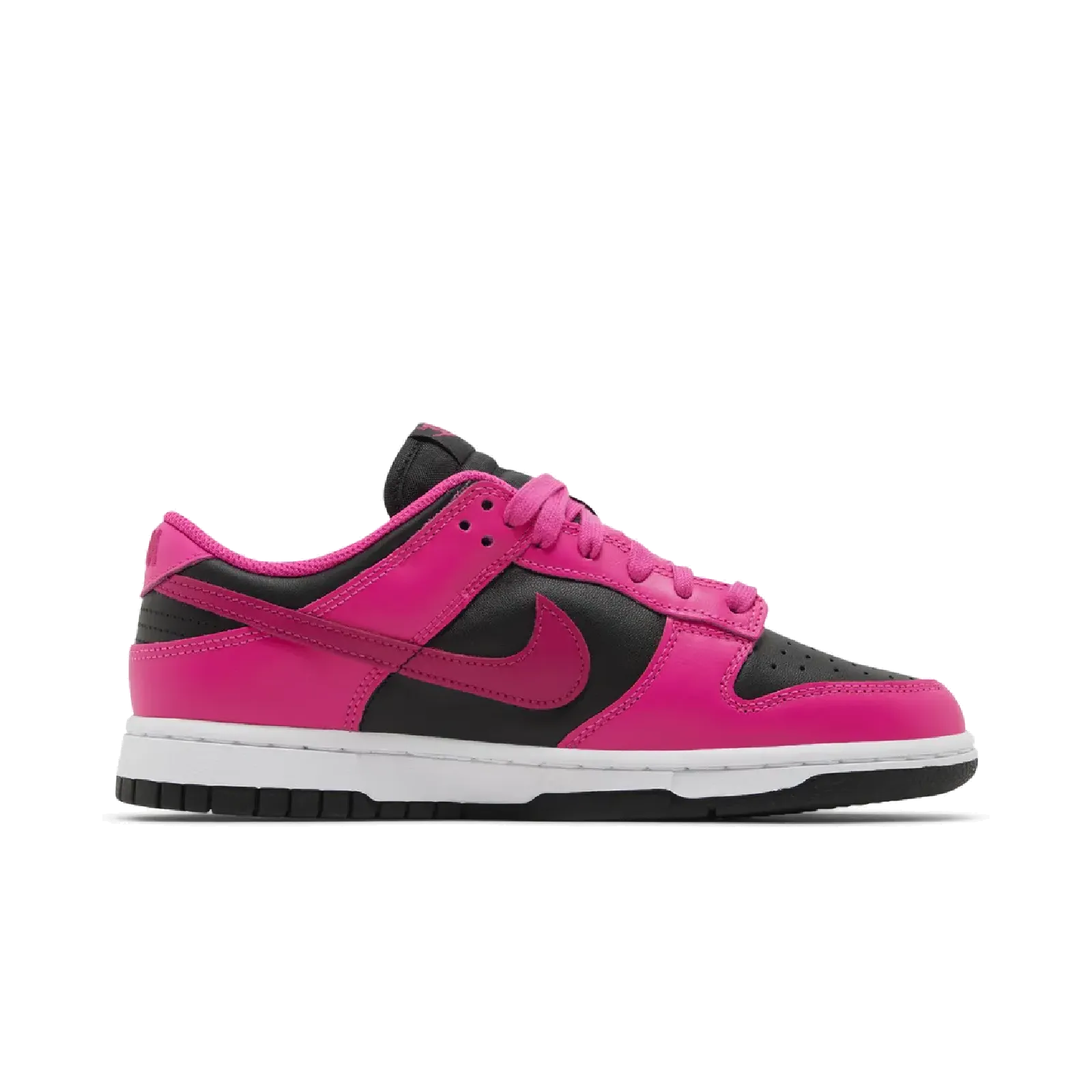 Nike Dunk Low Fierce Pink Black (Women's) Nike Timeless Athletic Sneakers