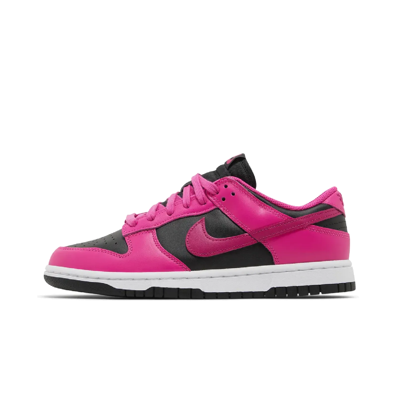 Nike Dunk Low Fierce Pink Black (Women's) Nike sporty look with timeless feel