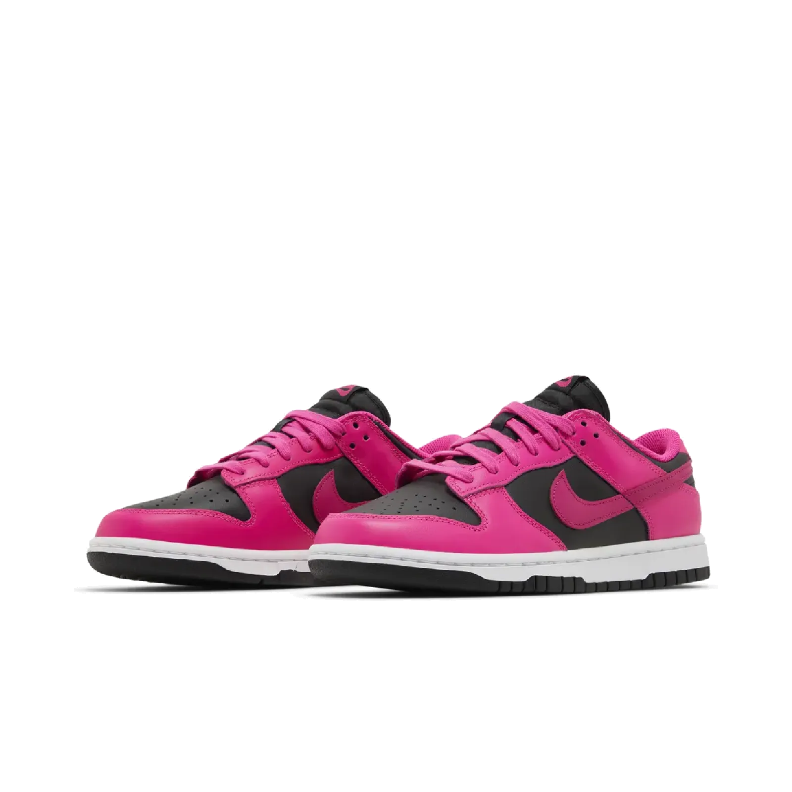 Nike Dunk Low Fierce Pink Black (Women's) Nike Timeless Athletic Sneakers