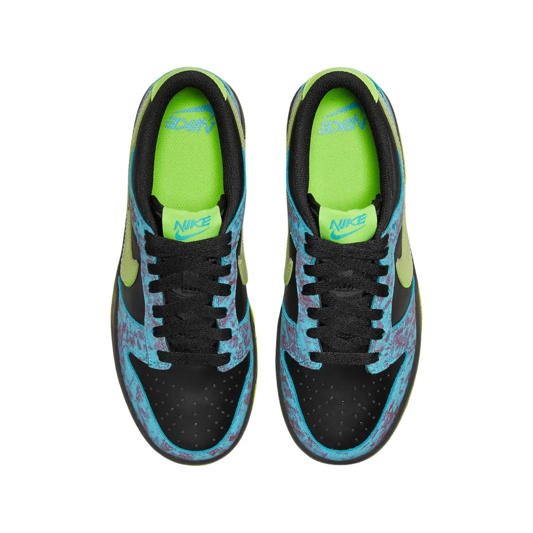 Nike Dunk Low GS Acid Wash Baltic Blue Volt Iconic Sneakers