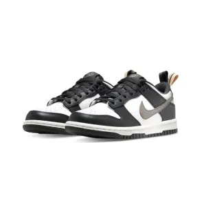 Nike Dunk Low GS Black Metallic Pewter Nike Dunk sneakers with classic silhouette
