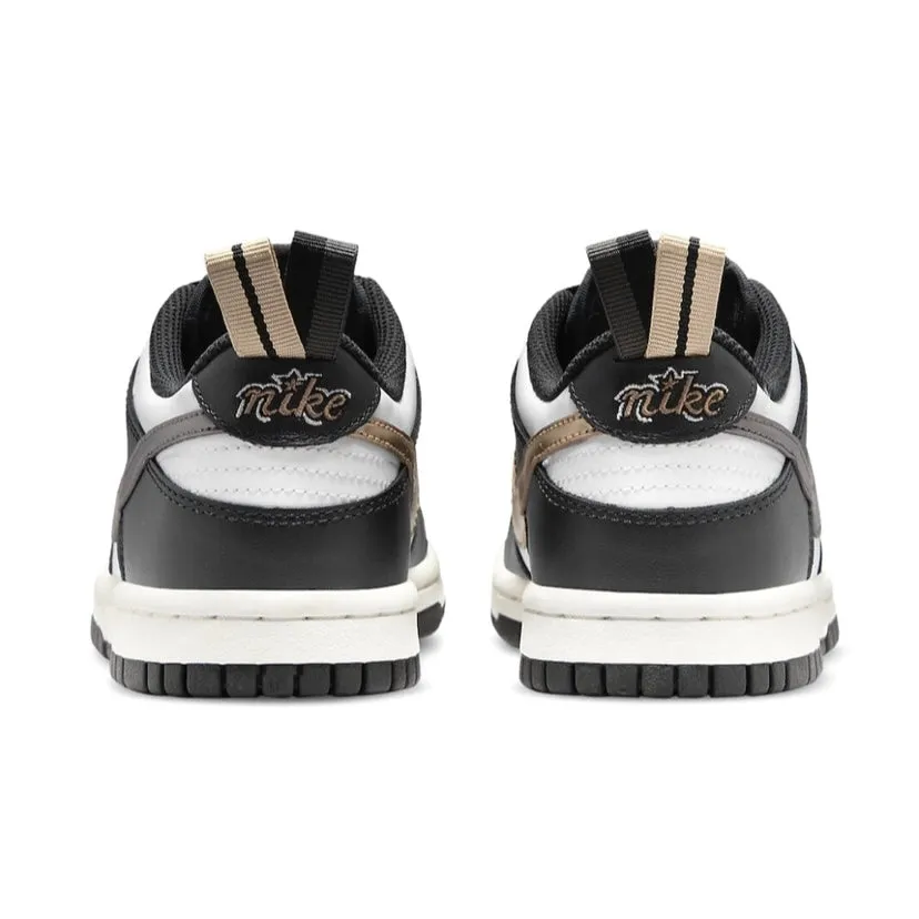 Nike Dunk Low GS Black Metallic Pewter Iconic Sneakers