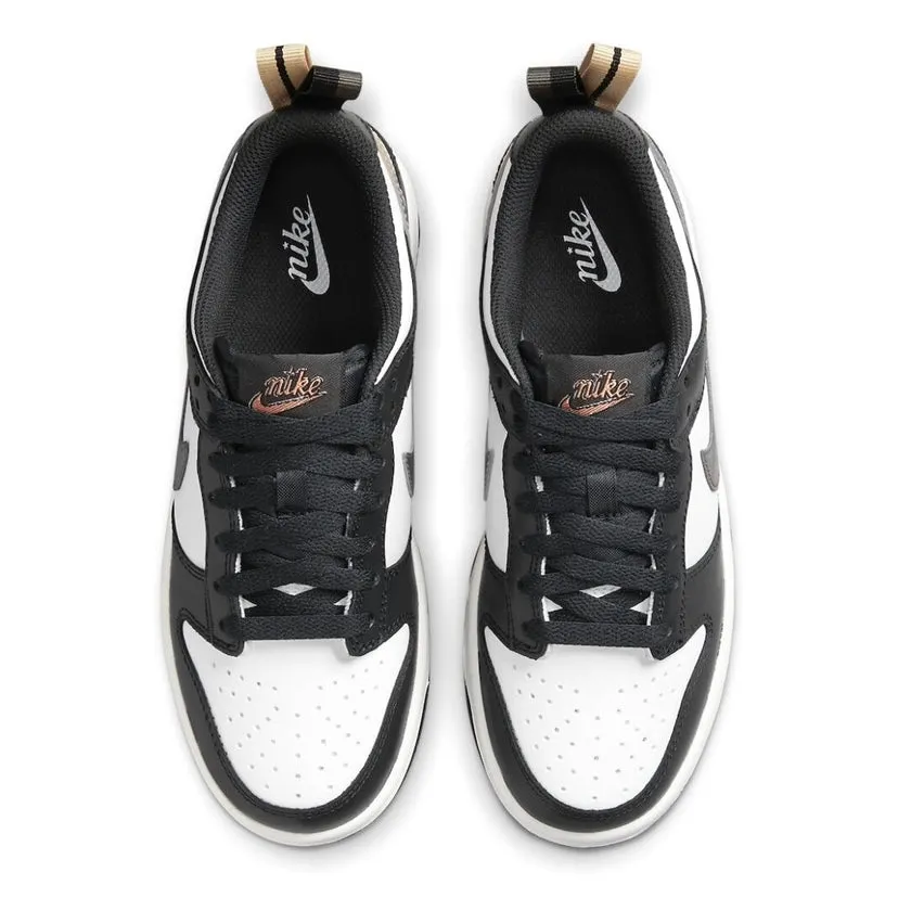 Nike Dunk Low GS Black Metallic Pewter Iconic Sneakers