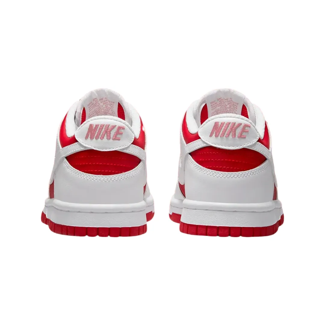 Nike Dunk Low GS Championship University Red White Iconic Sneakers