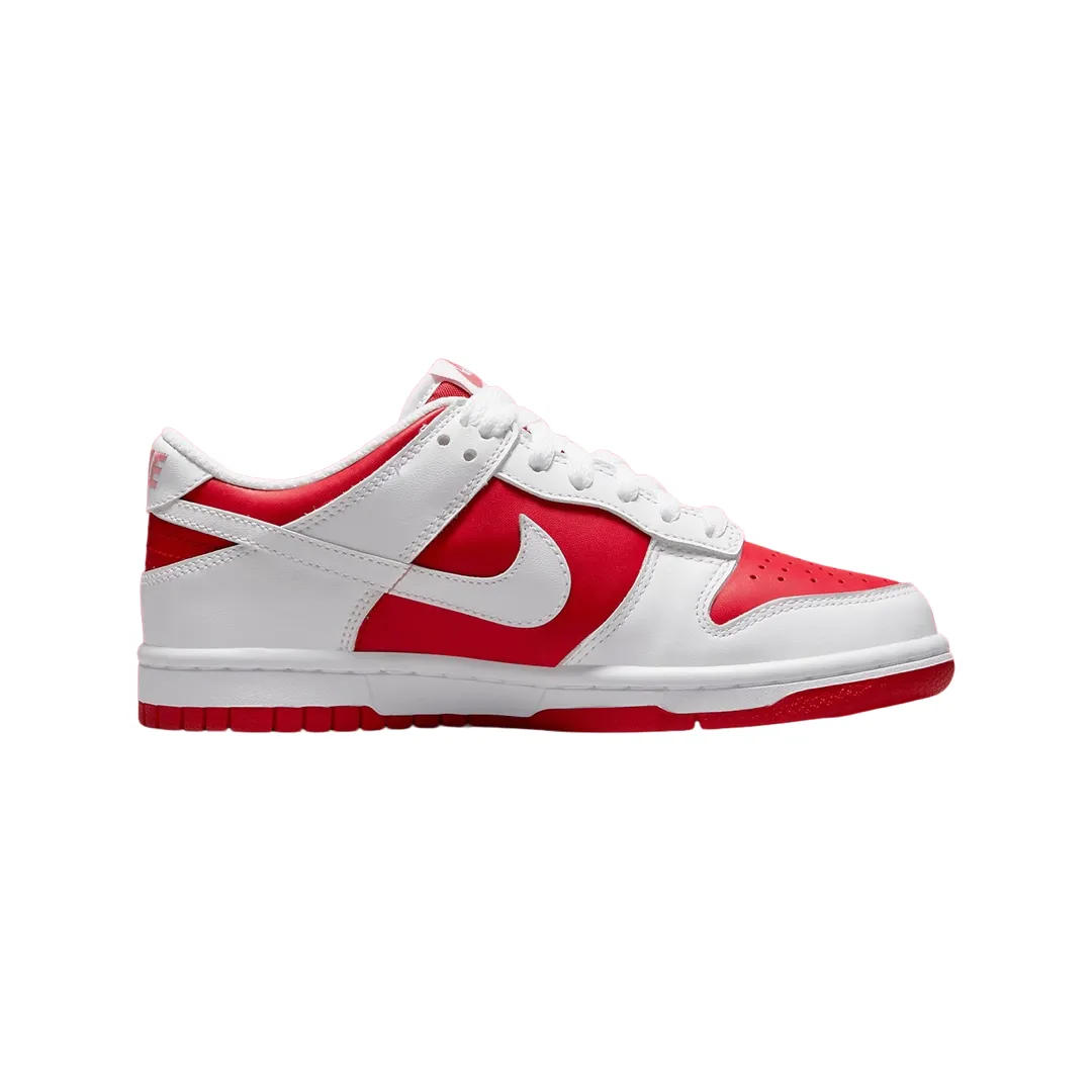 Nike Dunk Low GS Championship University Red White Iconic Sneakers