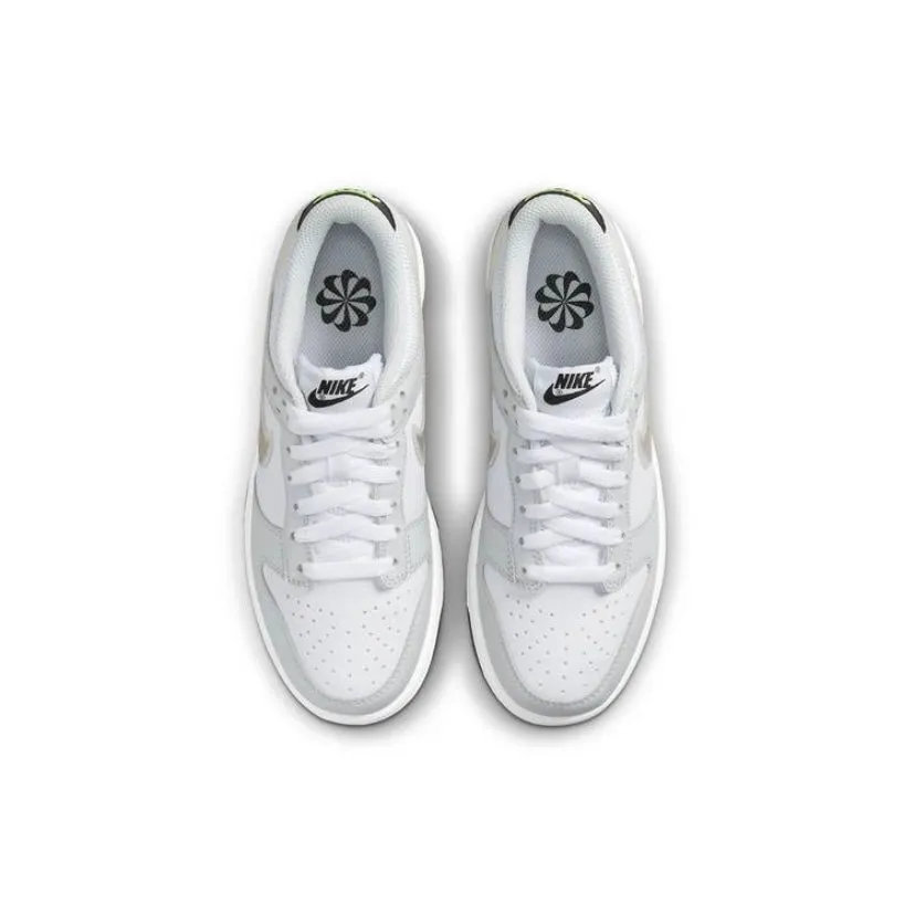 Nike Dunk Low GS Glitch Swoosh Photon Grey Iconic Sneakers
