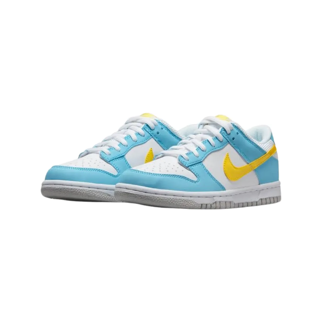 Nike Dunk Low GS Homer Simpsons 2022 White Blue Yellow Iconic Sneakers