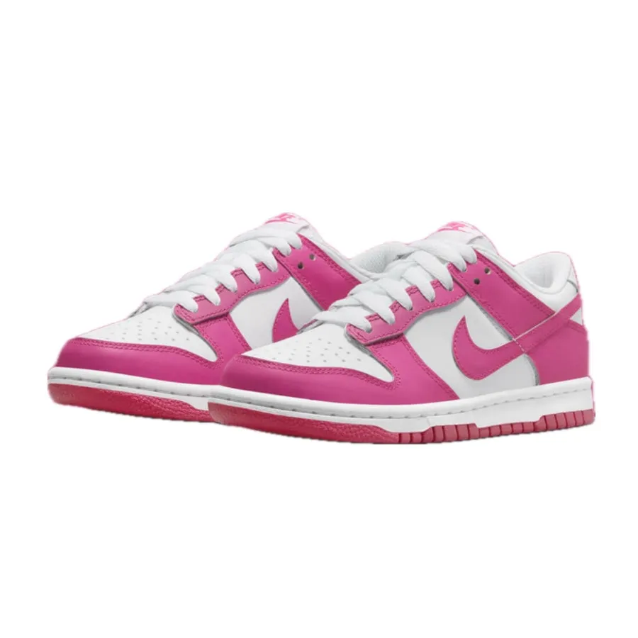 Nike Dunk Low (GS) Laser Fuchsia White Iconic Sneakers