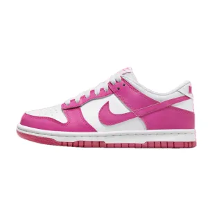 Nike Dunk Low (GS) Laser Fuchsia White Nike Dunk sneakers with classic silhouette