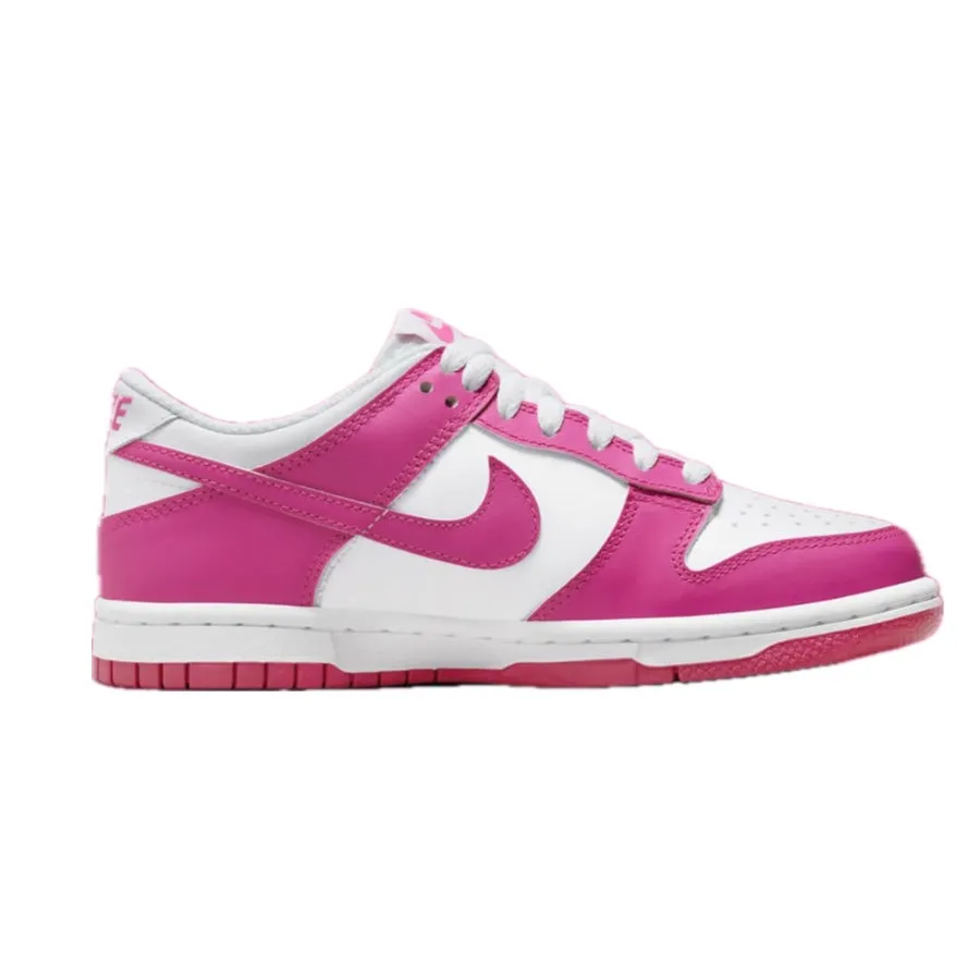 Nike Dunk Low (GS) Laser Fuchsia White Iconic Sneakers