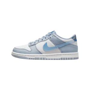 Nike Dunk Low (GS) Next Nature Blue Whisper Hyper Royal Green Abyss White Nike Dunk sneakers with classic silhouette