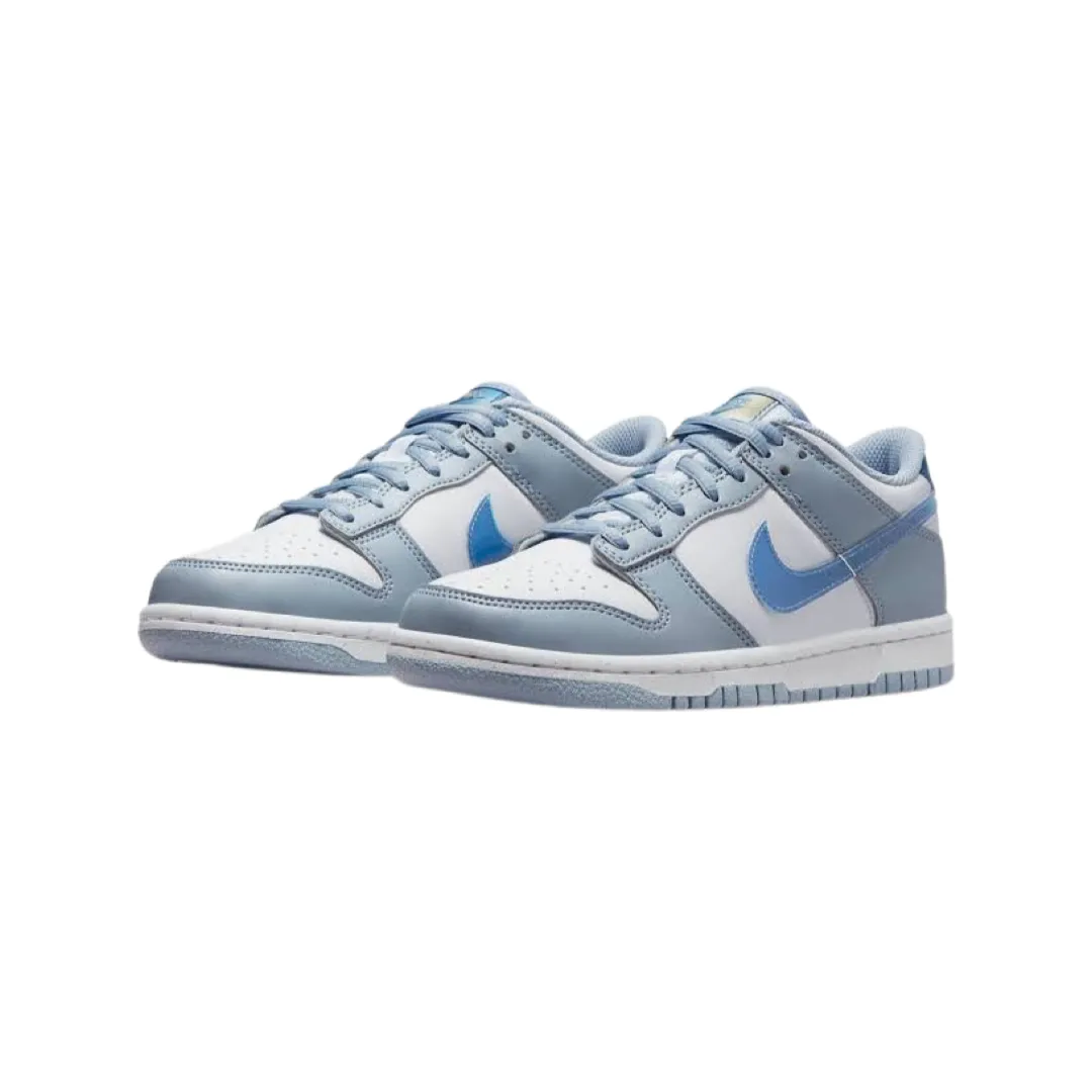 Nike Dunk Low (GS) Next Nature Blue Whisper Hyper Royal Green Abyss White Iconic Sneakers