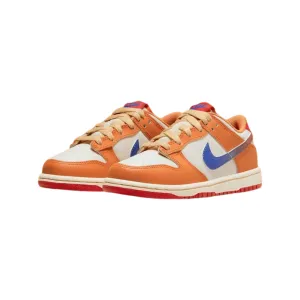 Nike Dunk Low GS Sail Game Royal University Red Nike Dunk sneakers with classic silhouette
