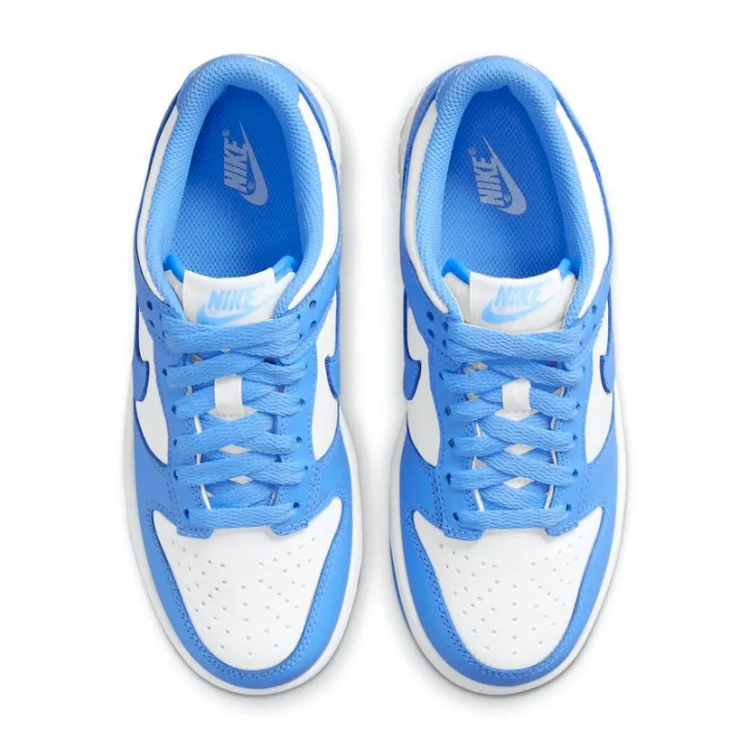 Nike Dunk Low GS UNC 2021 University Blue White Iconic Sneakers
