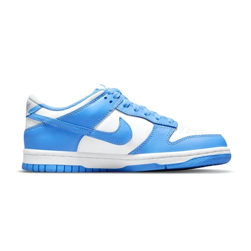 Nike Dunk Low GS UNC 2021 University Blue White Iconic Sneakers