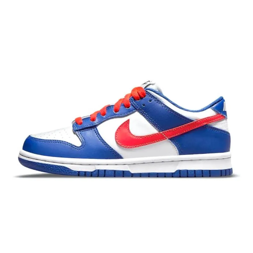 Nike Dunk Low GS White Royal Bright Crimson Iconic Sneakers