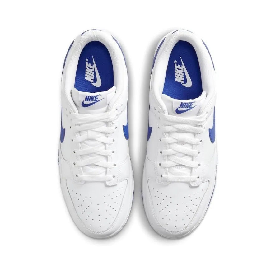 Nike Dunk Low Hyper Royal White Iconic Sneakers