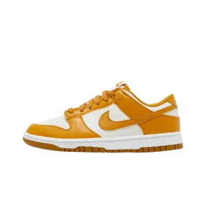 Nike Dunk Low Next Nature Phantom Gold Suede (Women's) Nike cushioned shoes for casual wear