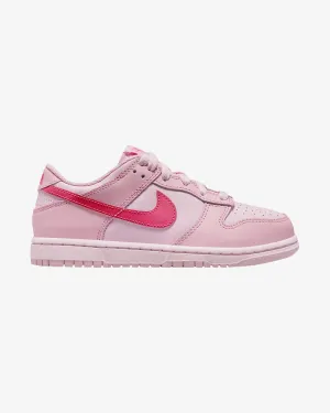 NIKE DUNK LOW PRESCHOOL TRIPLE PINK Primary school casual shoes