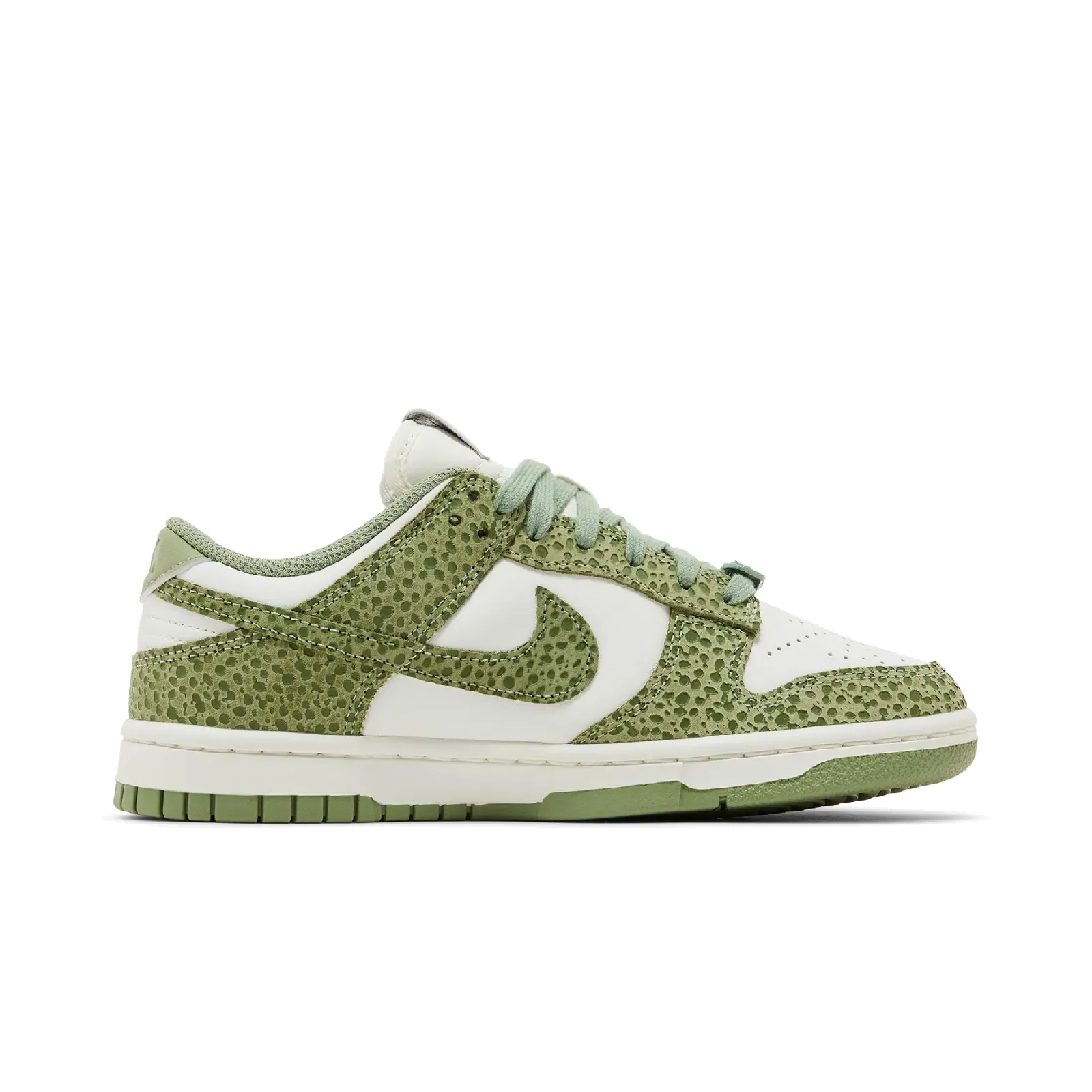 Nike Dunk Low Safari Oil Green (Women's) Nike Timeless Athletic Sneakers