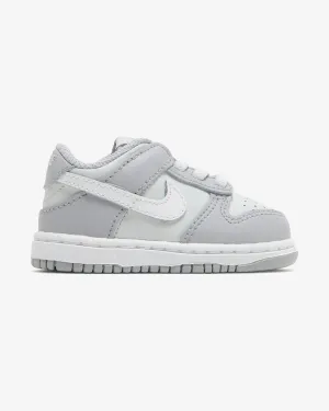 NIKE DUNK LOW TWO TONE GREY TODDLER (NEW) Preschool sneakers for young kids