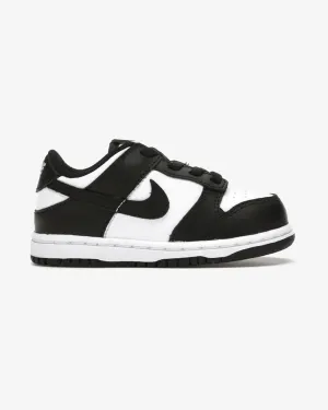 NIKE DUNK LOW WHITE BLACK TODDLER 2021 (NEW) Preschool sneakers for young kids