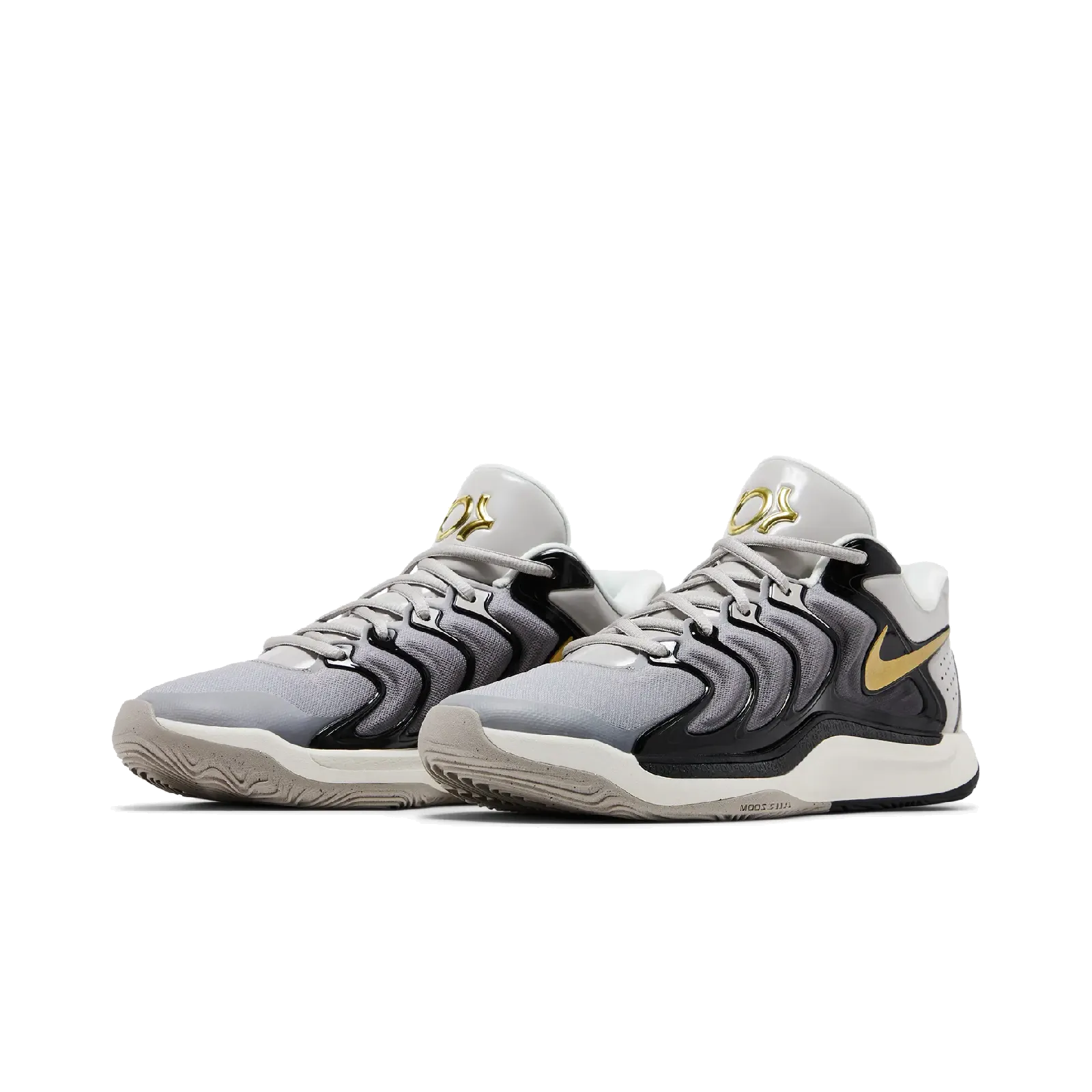 Nike KD 17 Light Iron Ore Metallic Gold Nike Timeless Athletic Sneakers