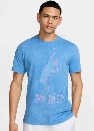 Nike Men's Tennis T-Shirt - Star Blue Clothing Nike Men