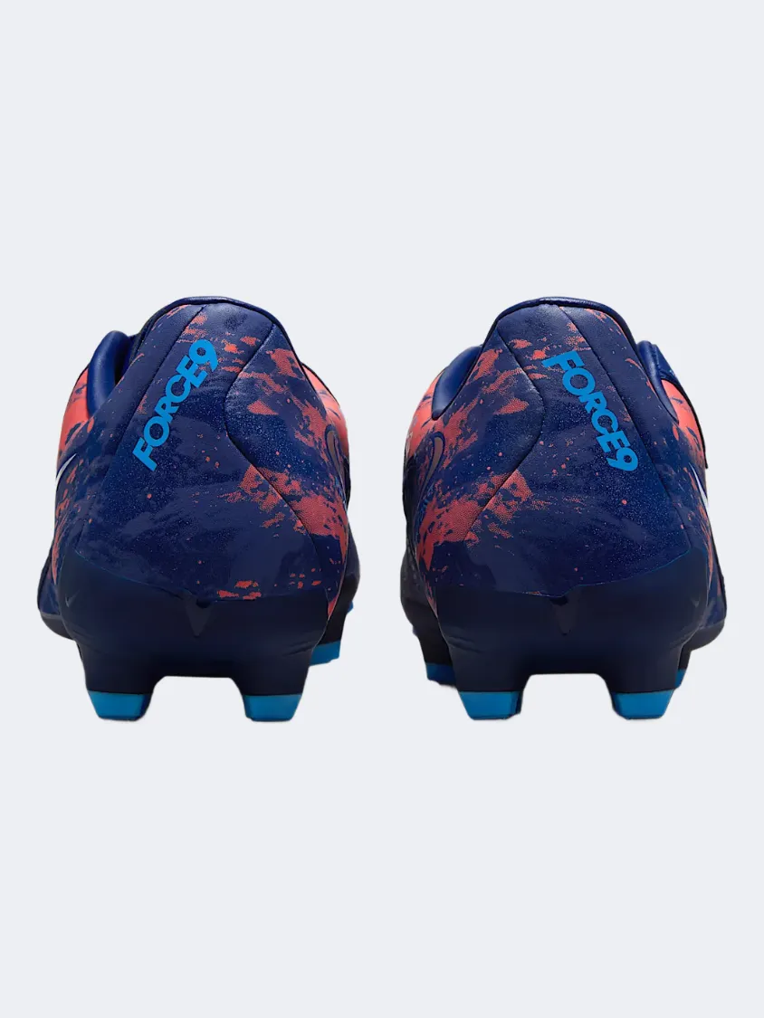 Nike Phantom GX 2 Academy FG/MG Erling Haaland Men Football Shoes Blue Void/Chrome Mens Urban Style Comfort Shoes