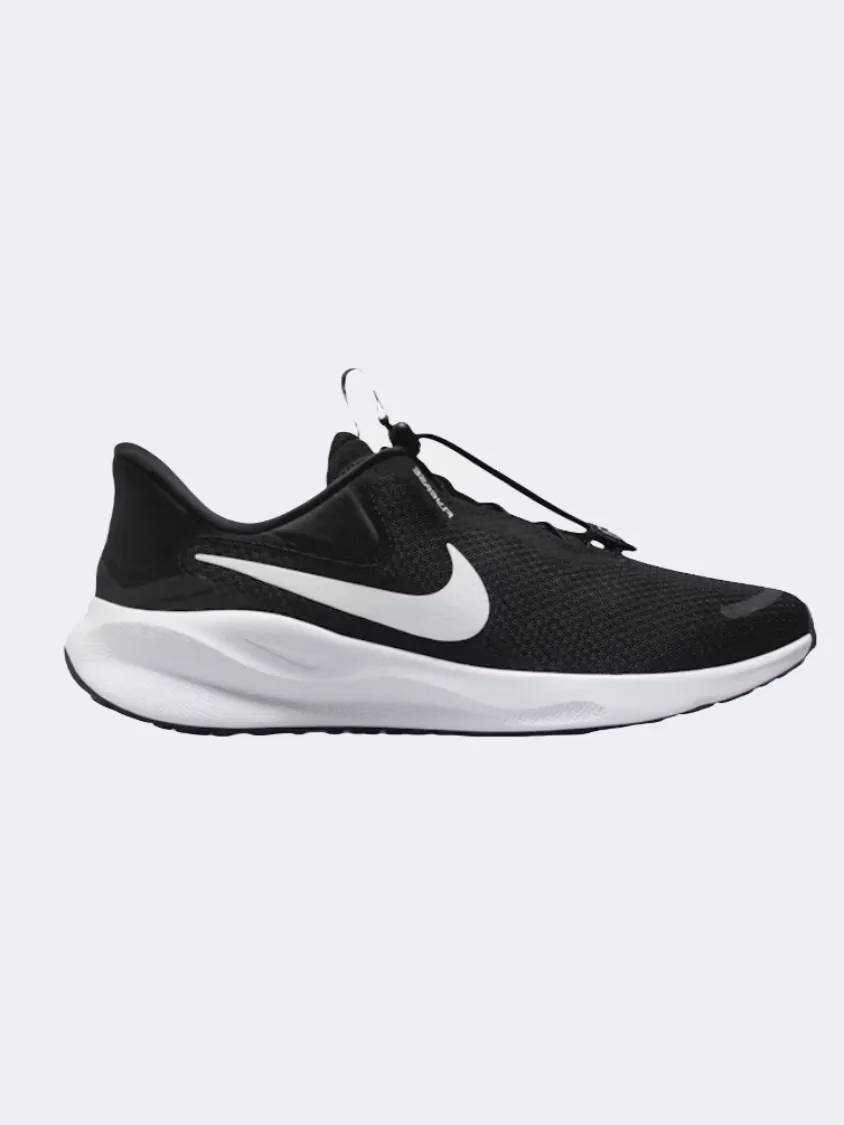 Nike Reolution 7 Flyease Men Running Shoes Black/White Essential mens casual shoes for comfort