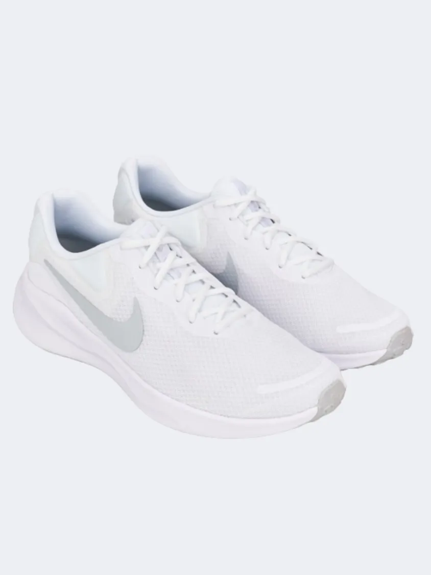 Nike Revolution 7 Men Running Shoes White/Platinum Mens Casual Everyday Sneakers