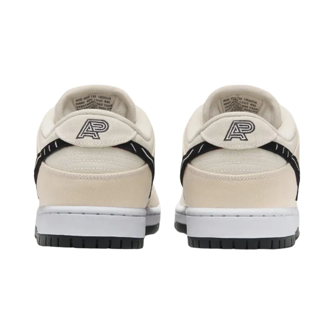 Nike SB Dunk Low Albino & Preto Fossil Black Iconic Sneakers