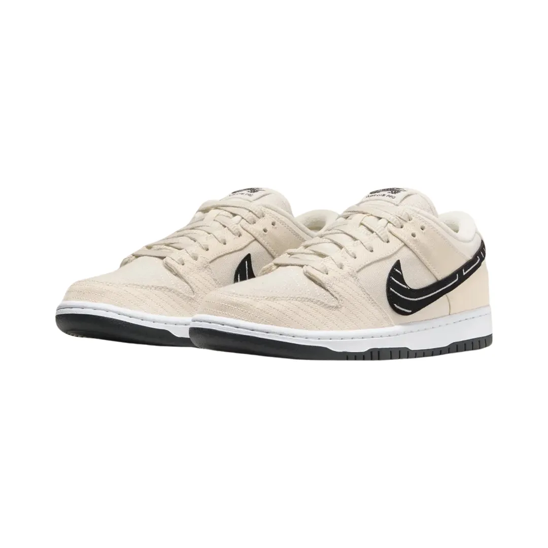 Nike SB Dunk Low Albino & Preto Fossil Black Iconic Sneakers