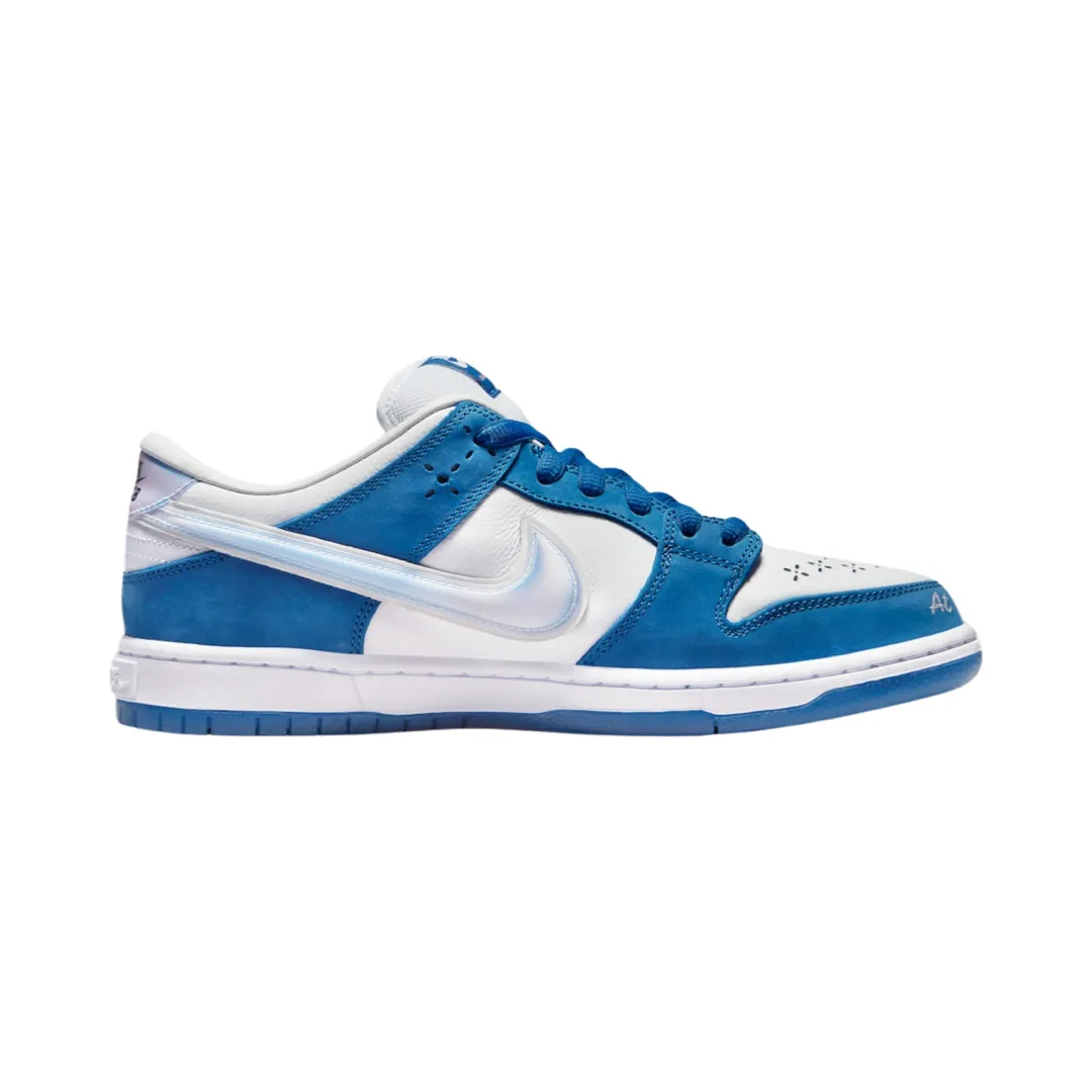 Nike SB Dunk Low Born X Raised One Block At A Time Deep Royal Blue White Iconic Sneakers