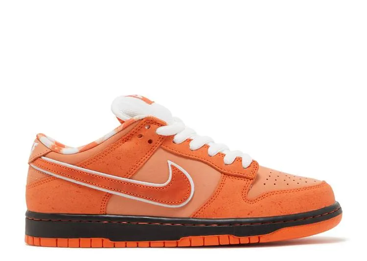 Nike SB Dunk Low Concepts Orange Lobster Nike athletic shoes with flyknit design