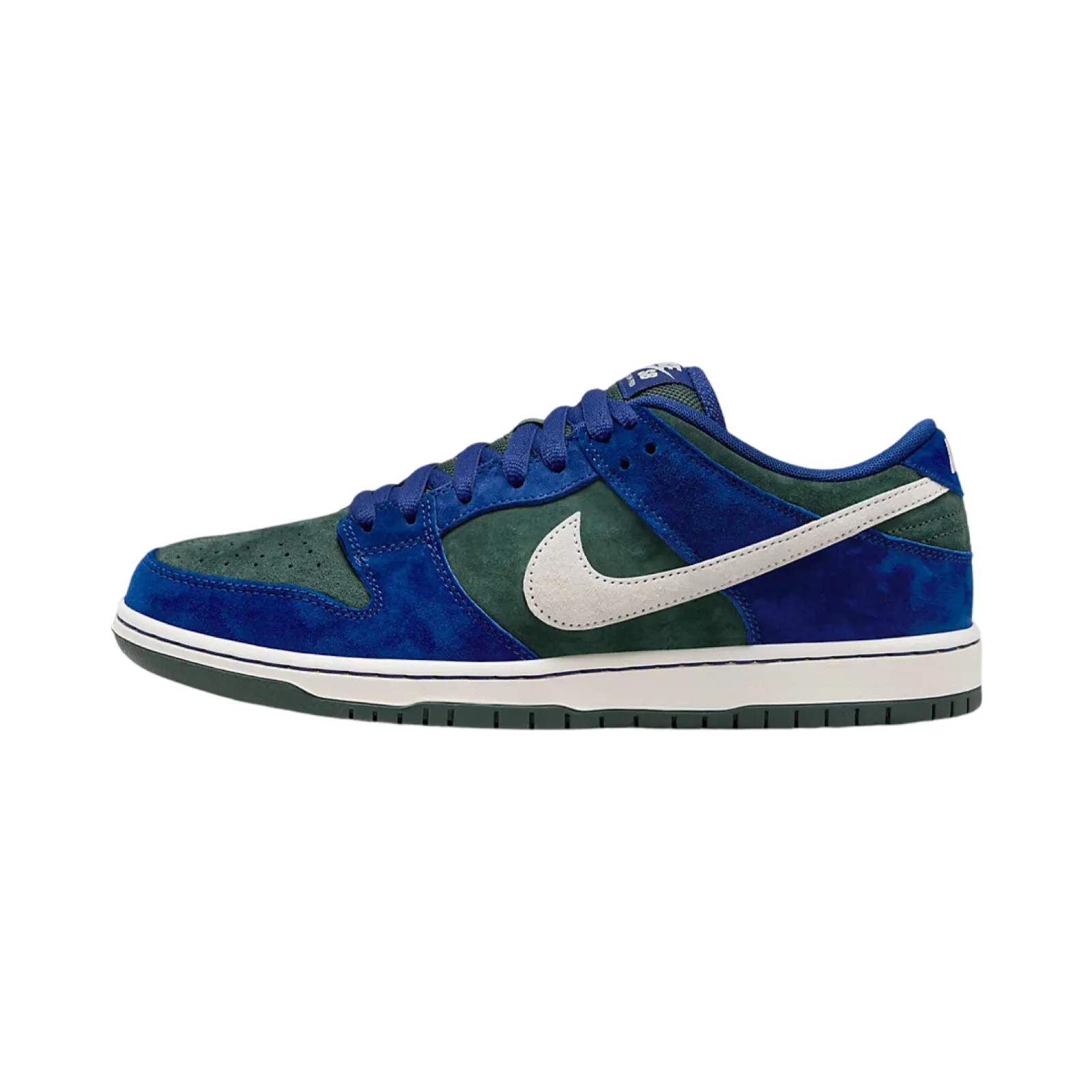 Nike SB Dunk Low Deep Royal Vintage Green Nike Dunk sneakers with classic silhouette