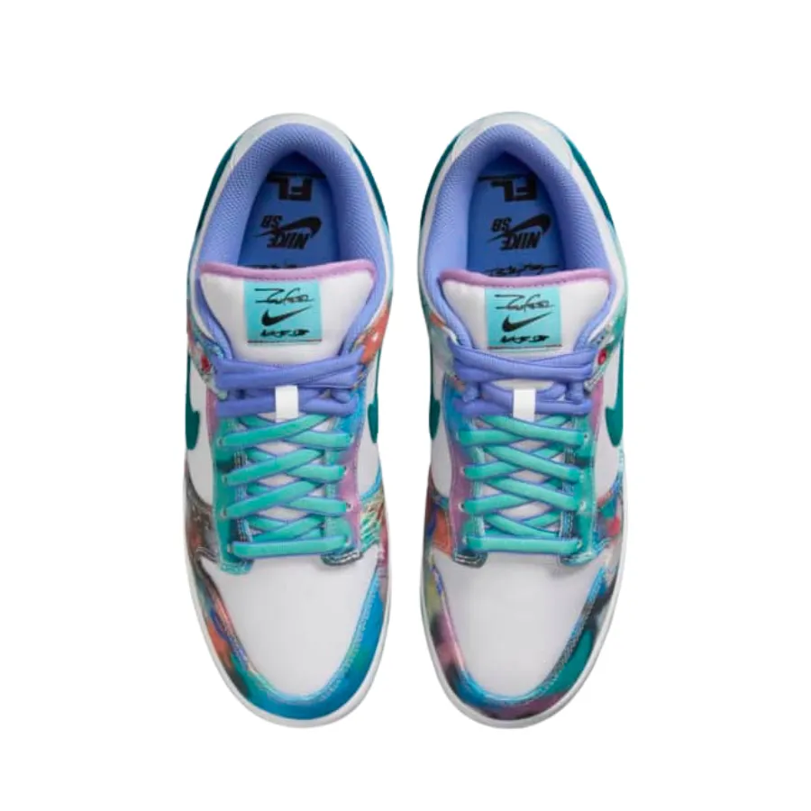 Nike SB Dunk Low Futura Laboratories Bleached Aqua Geode Teal White Iconic Sneakers