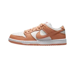 Nike SB Dunk Low Light Cognac White Nike Dunk sneakers with classic silhouette