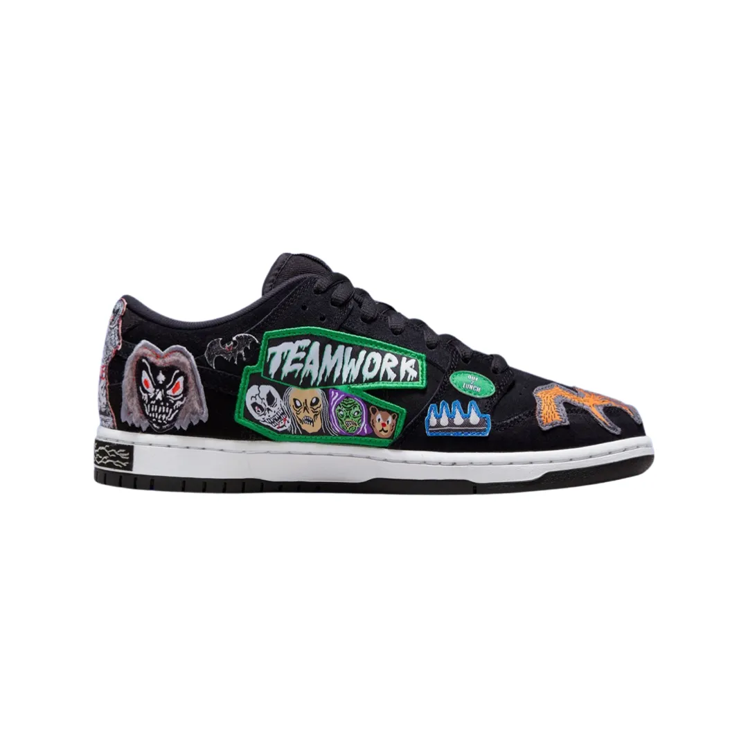 Nike SB Dunk Low Neck Face Black White Multi Colour Iconic Sneakers