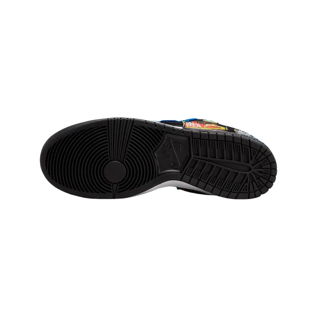 Nike SB Dunk Low Neck Face Black White Multi Colour Iconic Sneakers