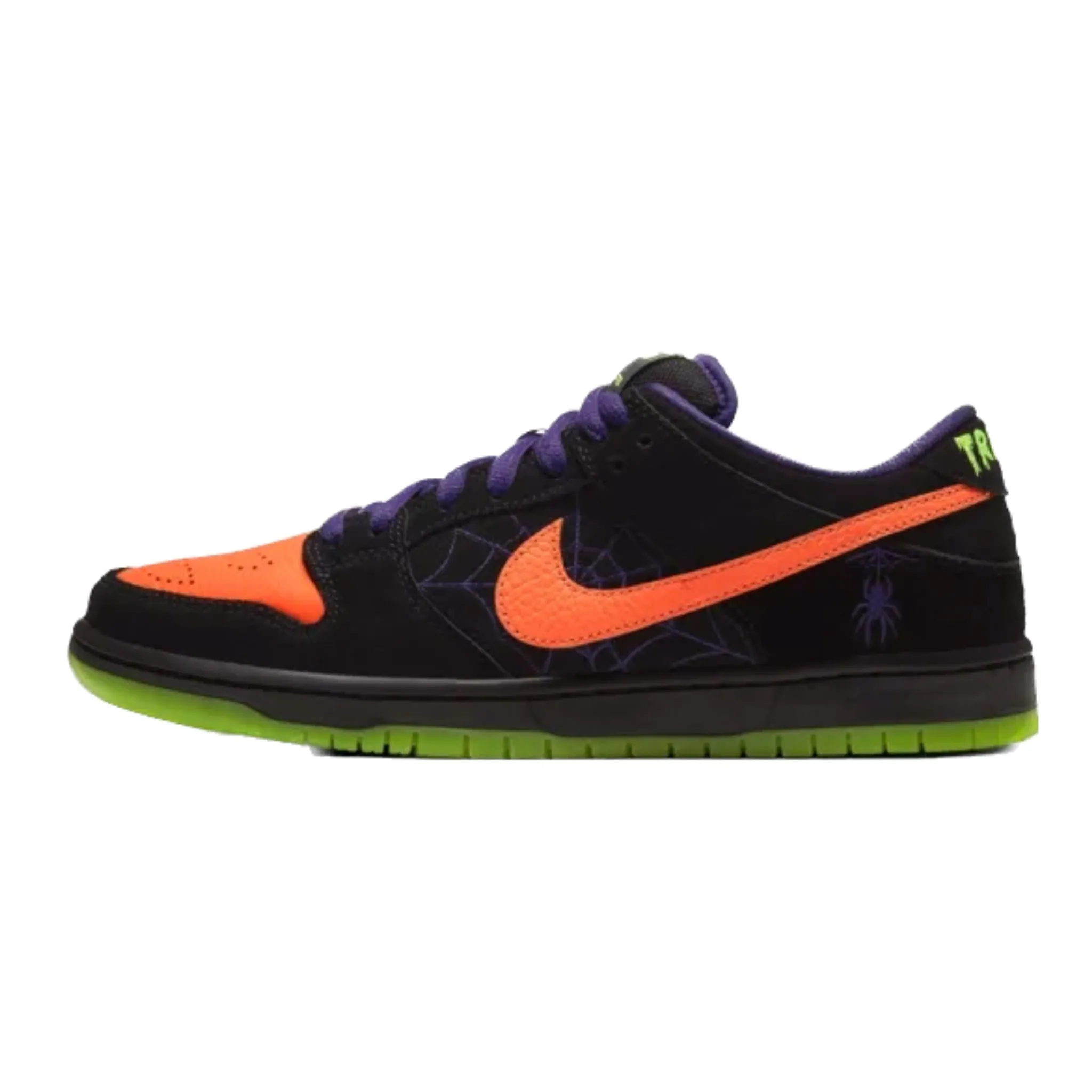 Nike SB Dunk Low Night of Mischief Halloween Black Orange Purple Electric Green Iconic Sneakers