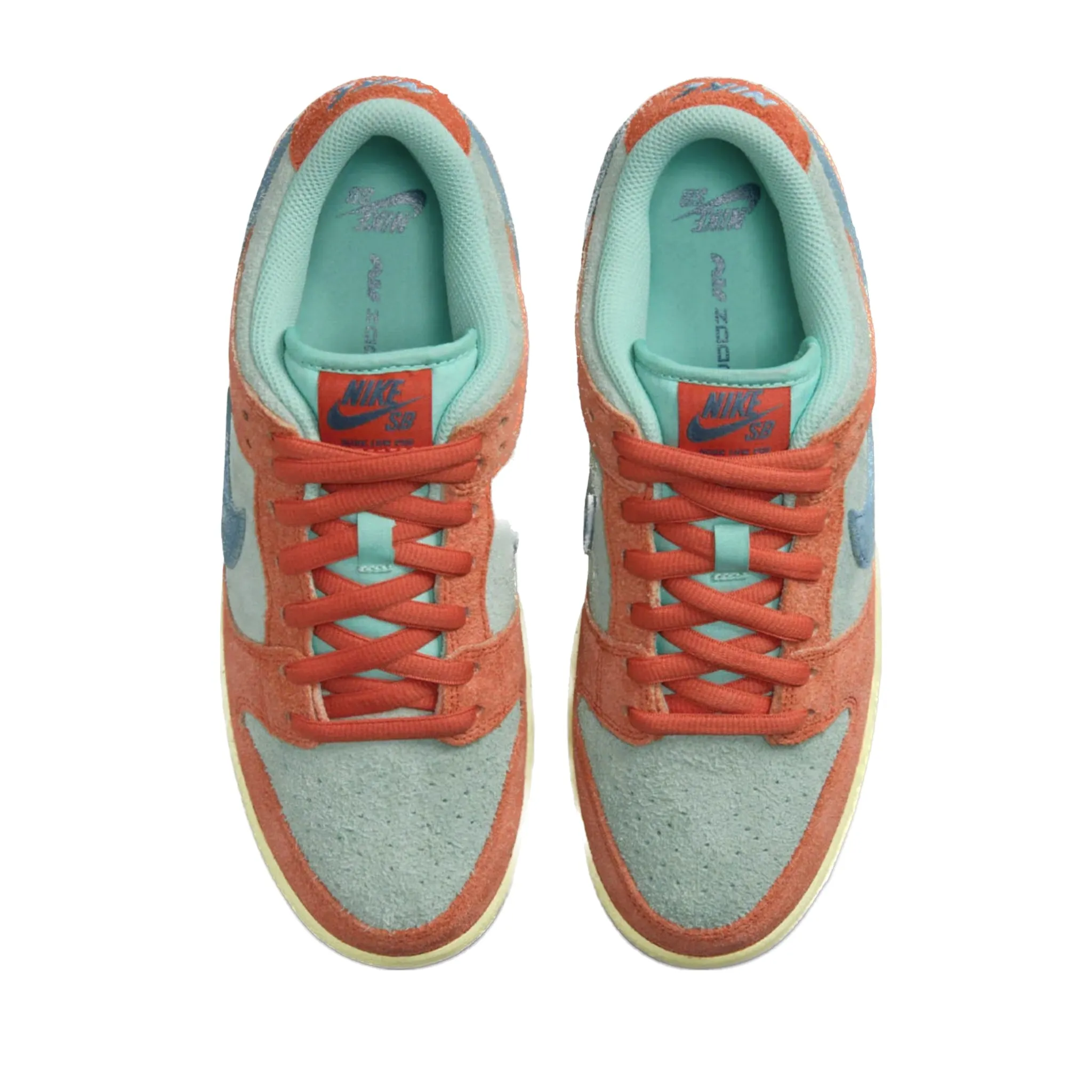 Nike SB Dunk Low Orange Emerald Rise Orange Noise Aqua Emerald Rise Lemon Chiffon Iconic Sneakers