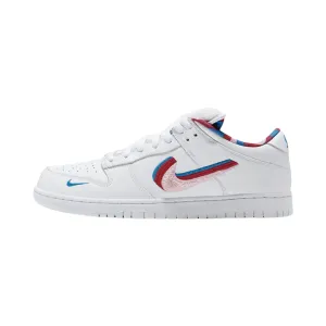 Nike SB Dunk Low Parra White Red Pink Nike Dunk sneakers with classic silhouette