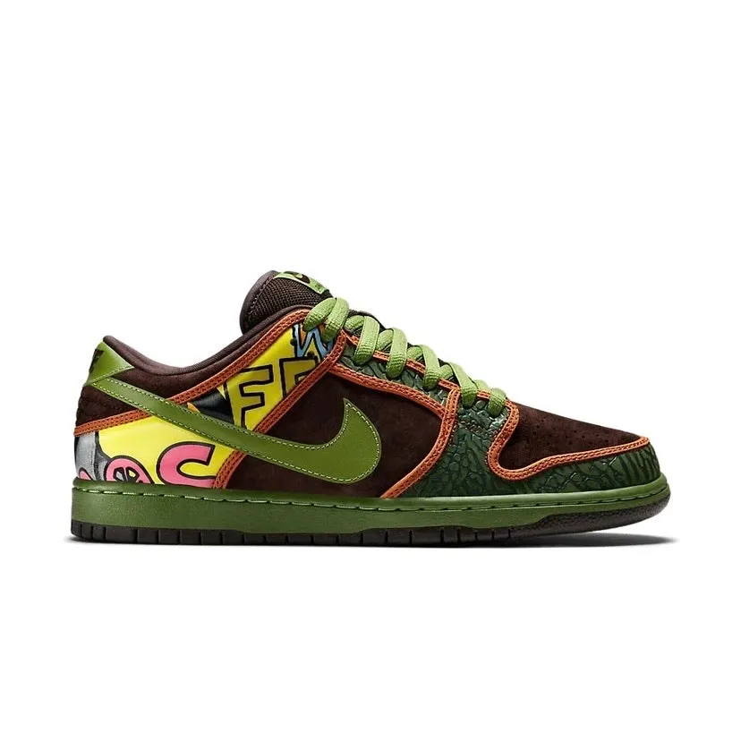 Nike SB Dunk Low Premium DLS SB QS De La Soul Safari Altitude Green Baroque Brown Iconic Sneakers