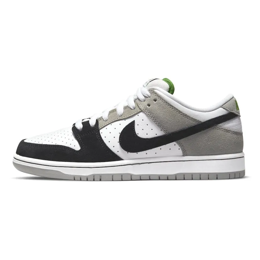 Nike SB Dunk Low Pro Chlorophyll GREY/WHITE-CHLOROPHYLL-BLACKc Iconic Sneakers