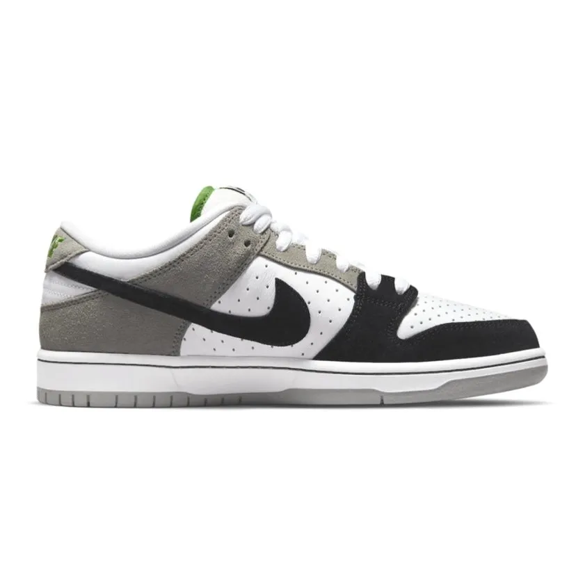 Nike SB Dunk Low Pro Chlorophyll GREY/WHITE-CHLOROPHYLL-BLACKc Iconic Sneakers
