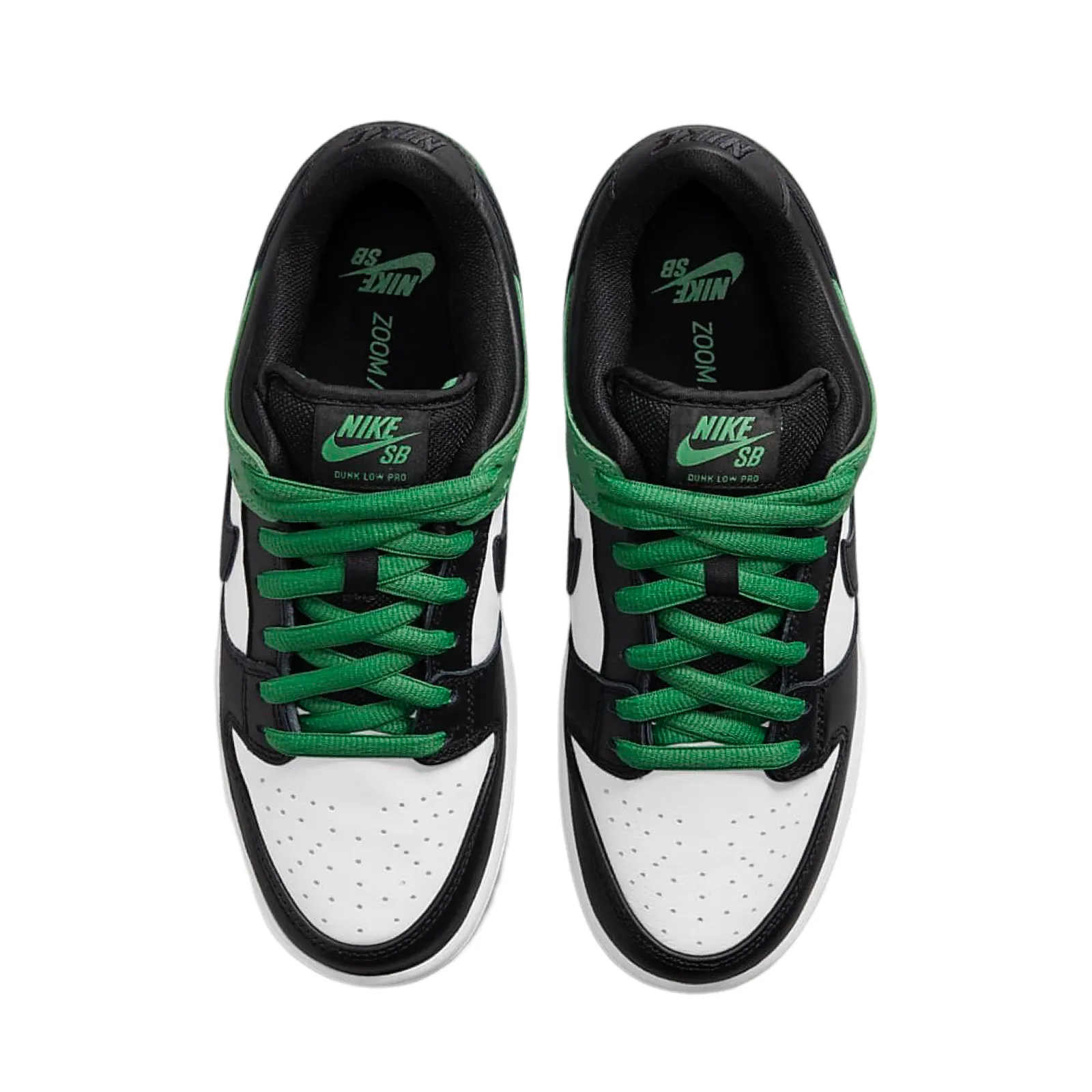 Nike SB Dunk Low Pro Classic Green Black White Iconic Sneakers